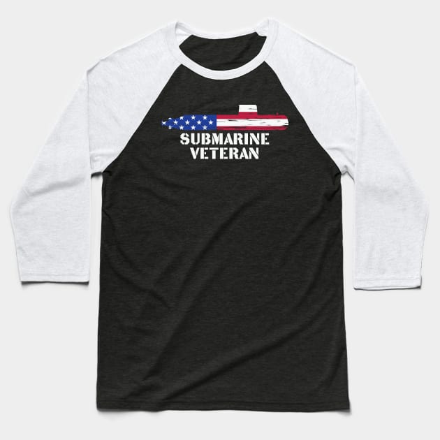 Submarine Veteran Baseball T-Shirt by busines_night